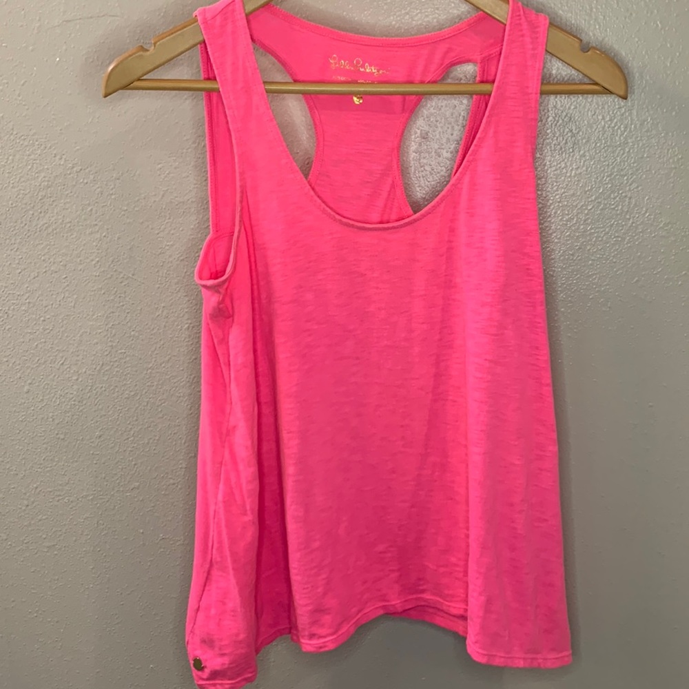 Pink Lilly Pulitzer soft tank small